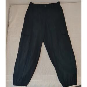 Maison d' Amelie Women Black Cargo Pants M